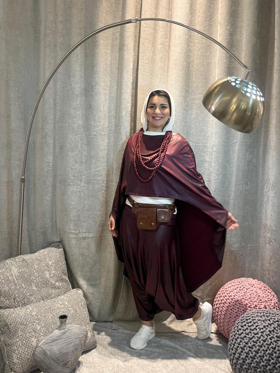 Yolya maroon Boho Set