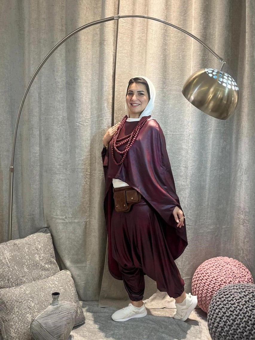 Yolya maroon Boho Set